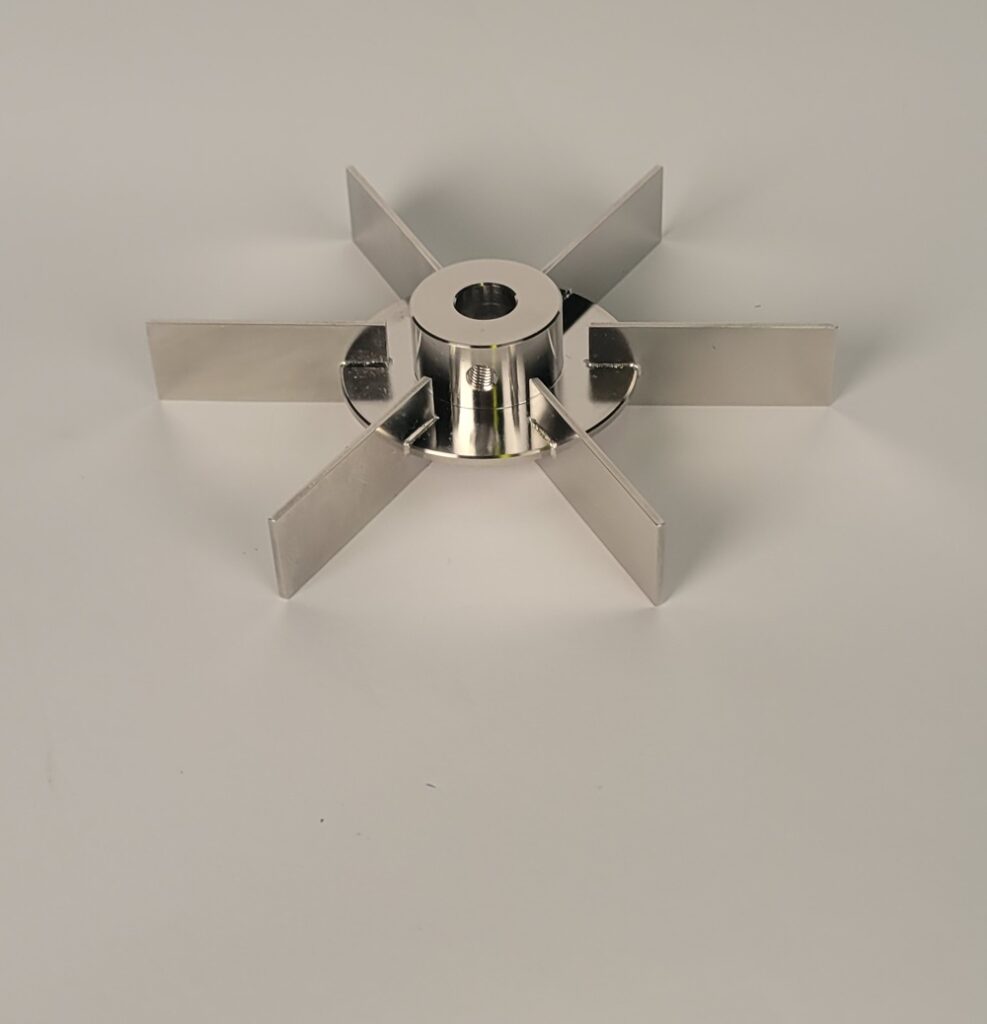 Ruston Impeller Example of a Custom Stainless Part